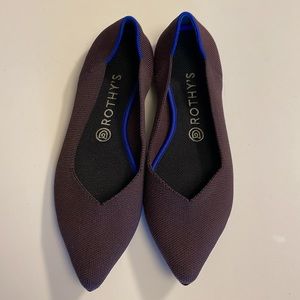 Rothy’s The Point Flats - 9.5 dark purple